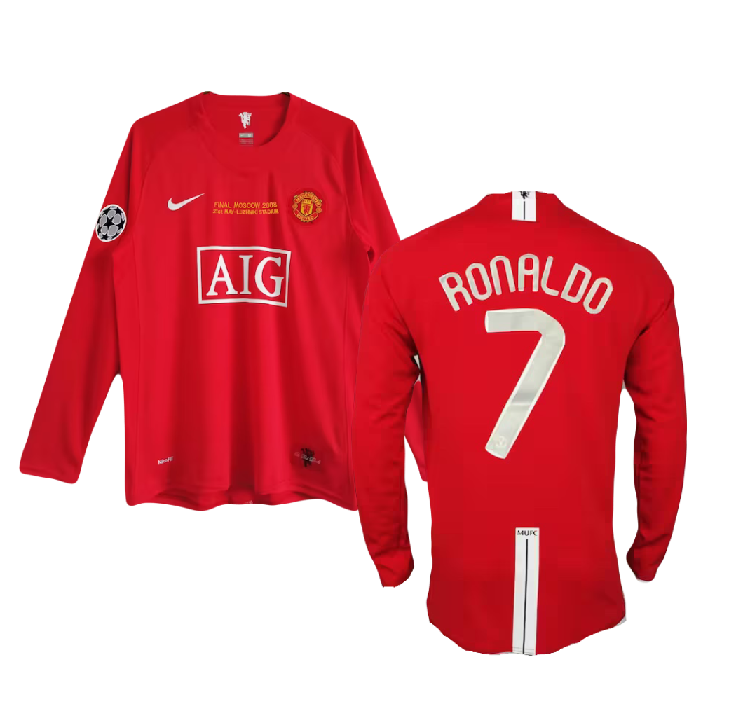 Ronaldo Long Sleeve Jersey Manchester United 