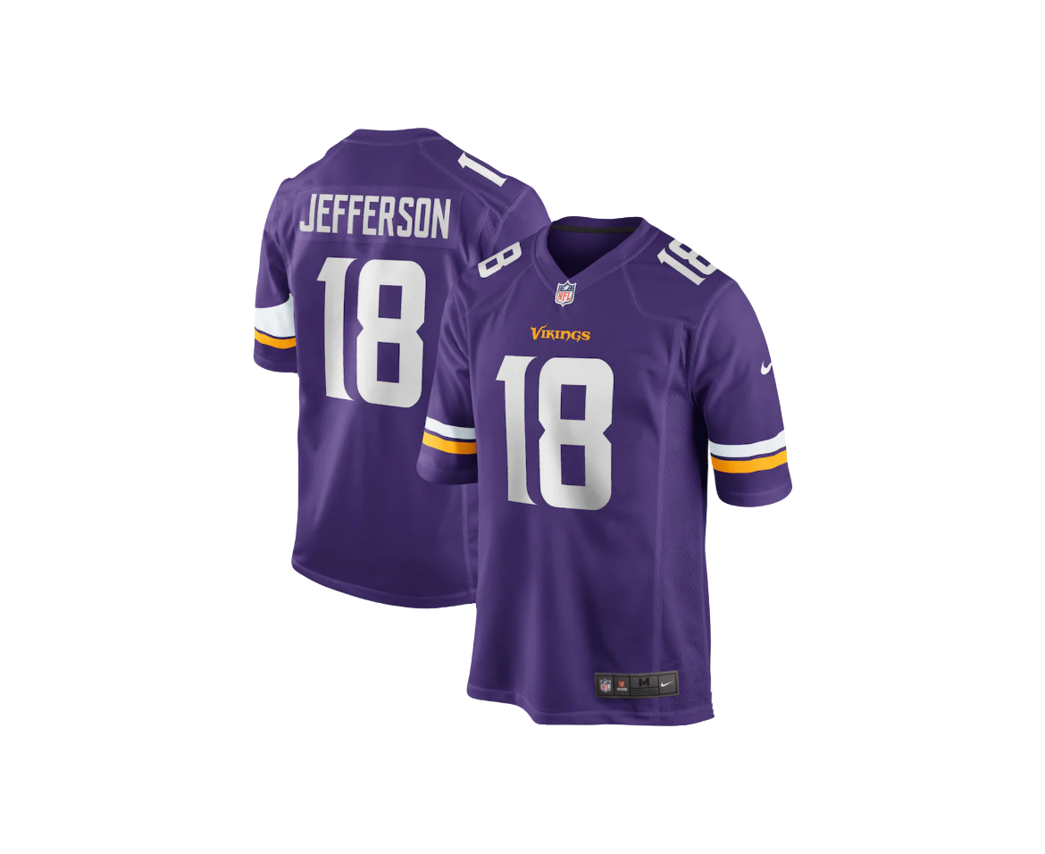 Justin Jefferson Minnesota Vikings Stitched Limited Away Jersey
