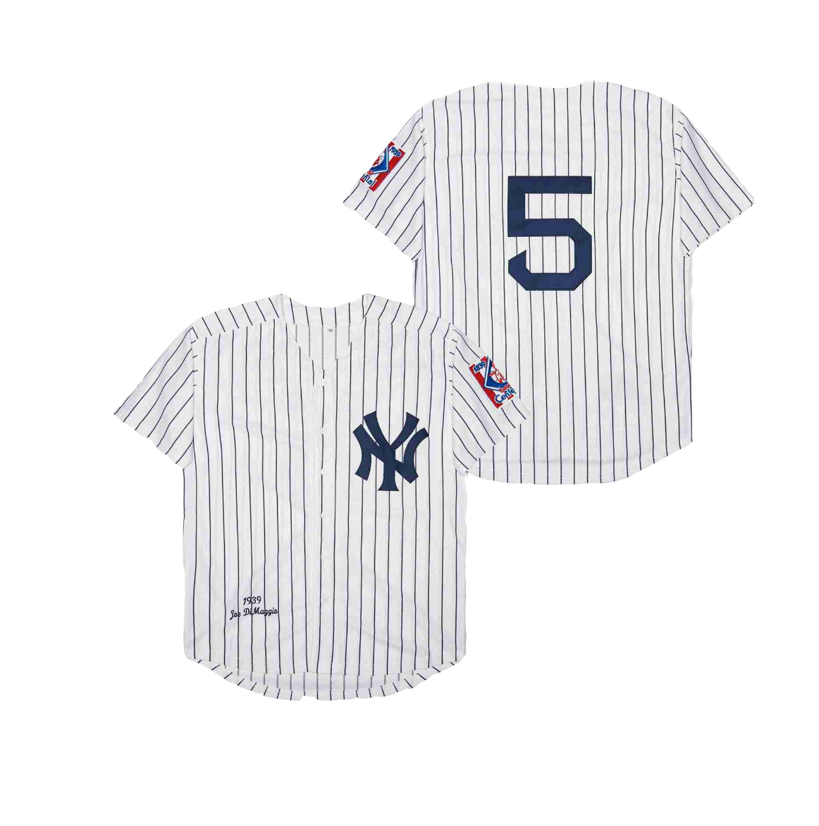 New!! Joe Dimaggio New York Yankees Cream Pinstripe Baseball