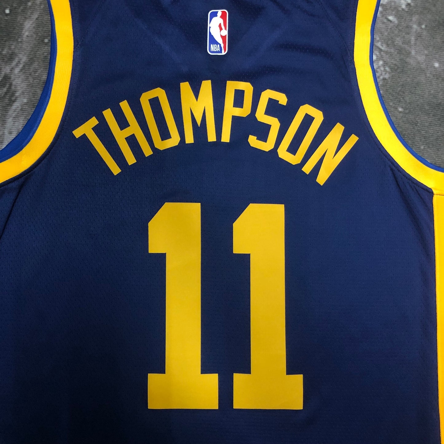 Golden State Warriors Klay Thompson Jordan Brand Navy NBA Swingman Jersey - Statement Edition