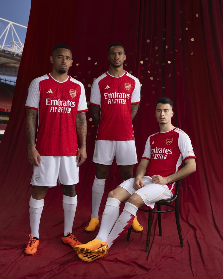 Arsenal 2023/24 Season Home Kit Authentic Adidas On-Field Player Version Jersey - (CUSTOM) Red