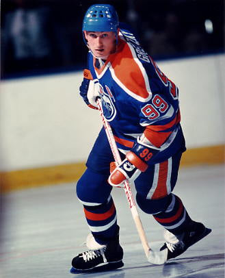 Wayne Gretzky Edmonton Oilers 1986/87 Mitchell & Ness Captain Patch Blue Line Home Jersey