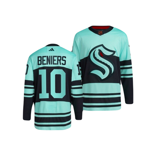 Seattle Krakken Matty Beniers Adidas 2024 NHL Reverse Regro Premier Player Jersey