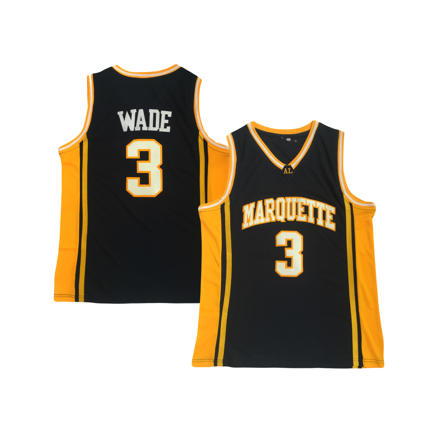 Dwayne Wade Marquette 2001 NCAA Navy Blue Campus Legend College Basketball Jersey