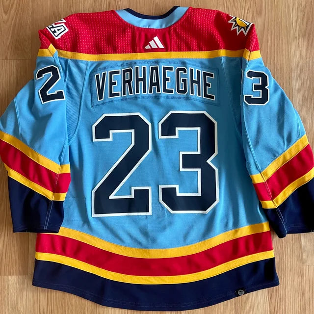 CUSTOM Florida Panthers NHL Authentic Adidas Reverse Retro 2.0 Premier Player Jersey - Baby Blue (Any Name)