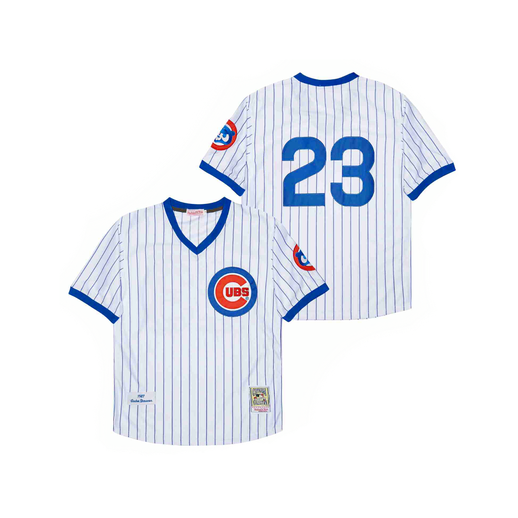 Chicago Cubs Andre Dawson 1987 MLB Mitchell Ness Cooperstown Classic Jersey - White