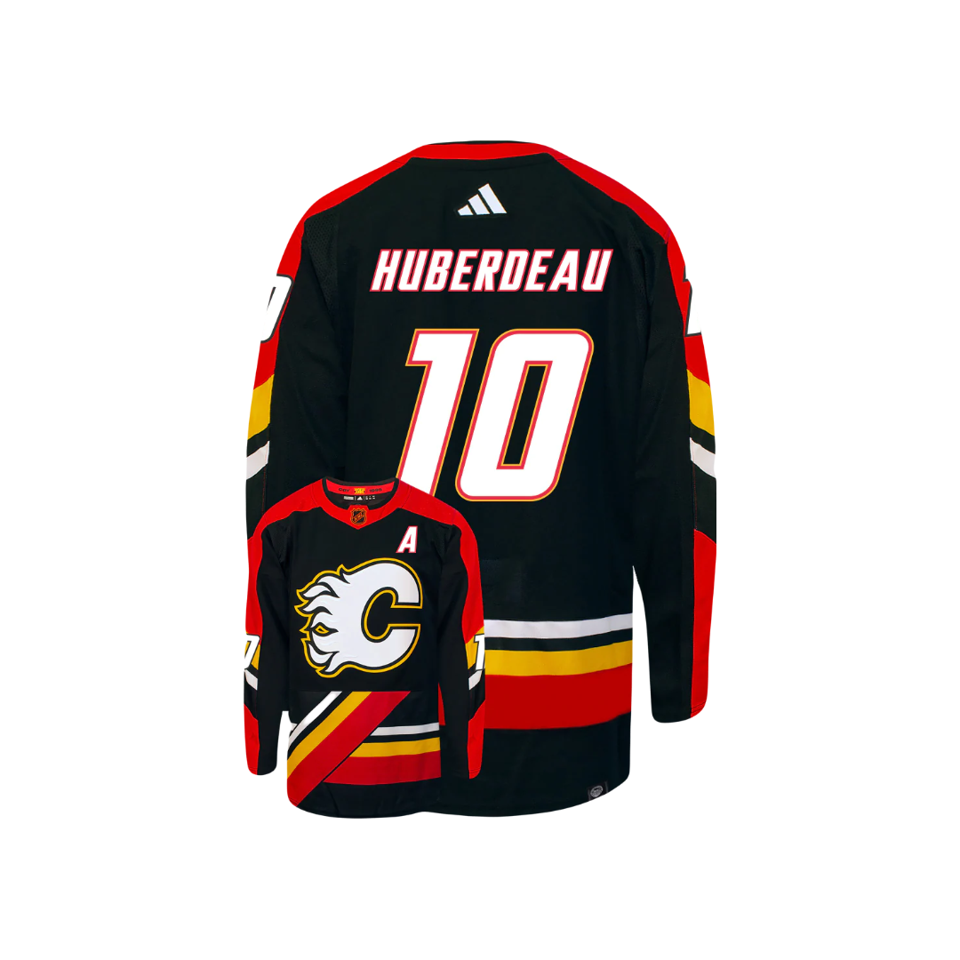 Calgary Flames Jonathan Huberdeau Adidas 2023 NHL Reverse Retro 2.0 Player Jersey