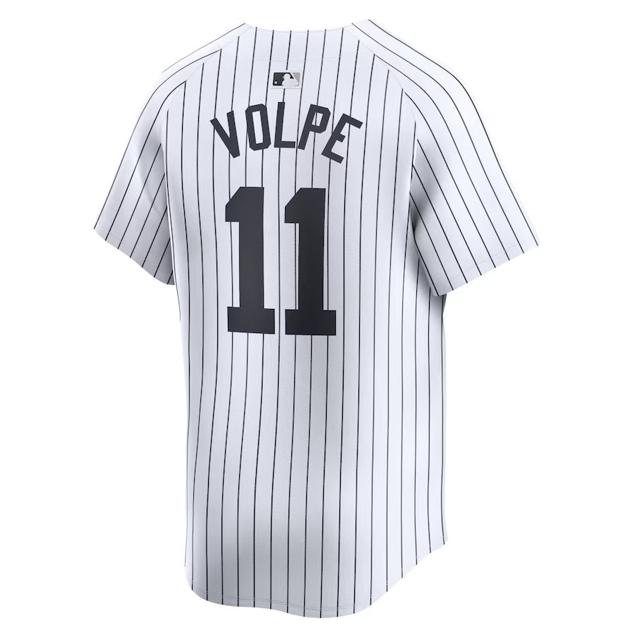 Anthony Volpe New York Yankees 2024/25 MLB Official Nike Home Fan Jersey - White Pinstripes (Name plate)