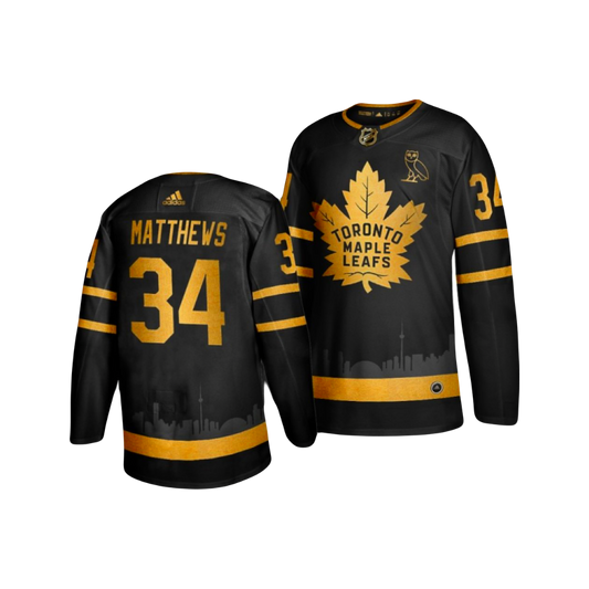 Toronto Maple Leafs Auston Matthews Rare Adidas Alternate ‘OVO Edition’ Breakaway Jersey