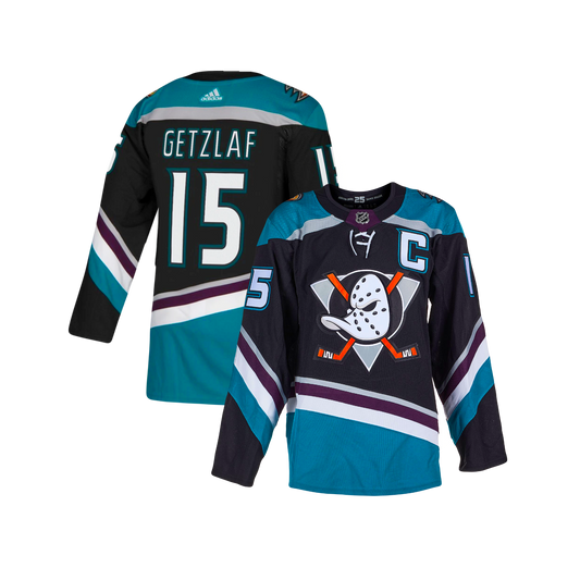 Anaheim Ducks Ryan Getzlaf 2022 Adidas Alternate NHL Breakaway ‘Black Teal’ Player Jersey