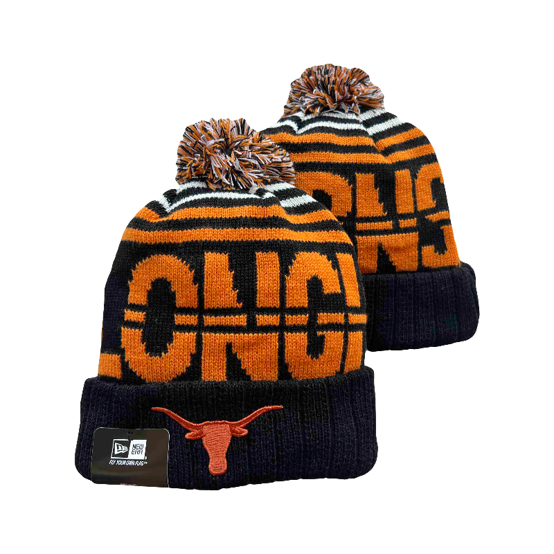 Texas Longhorns NCAA New Era Knit Beanie - Black