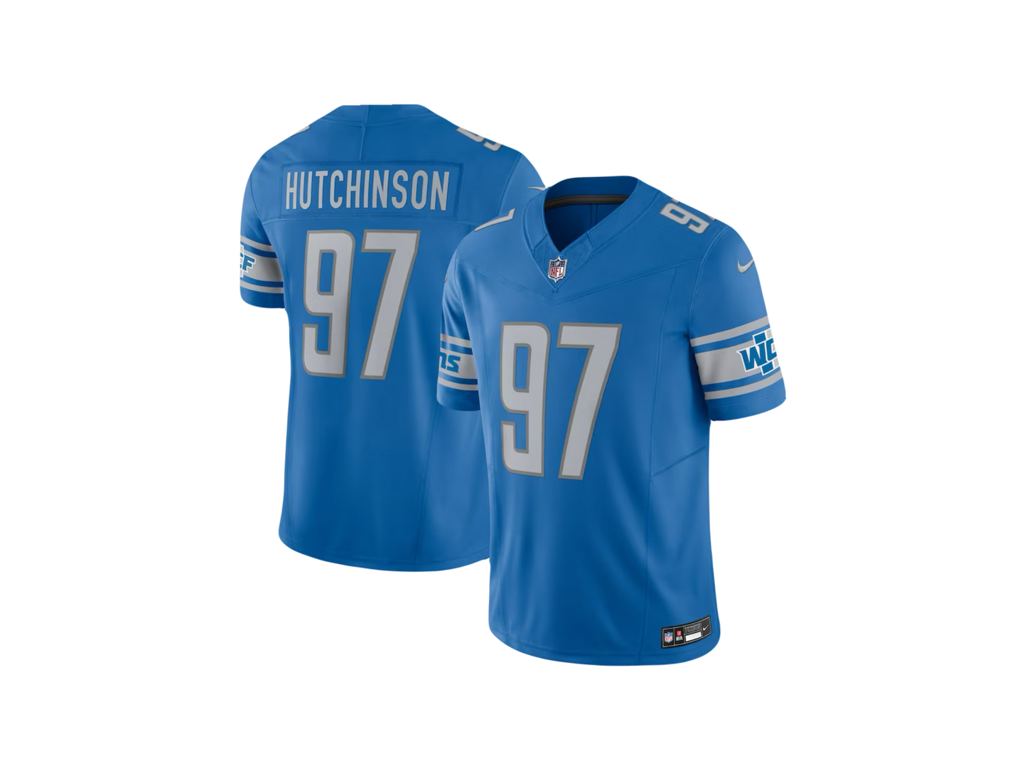 Aidan Hutchinson Detroit Lions NFL Nike Vapor F.U.S.E. Limited Home Jersey - Blue
