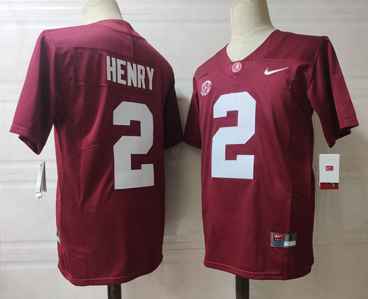 Derrick Henry #2 Alabama Crimson Tide Nike NCAA Campus Legends Player Home Jersey