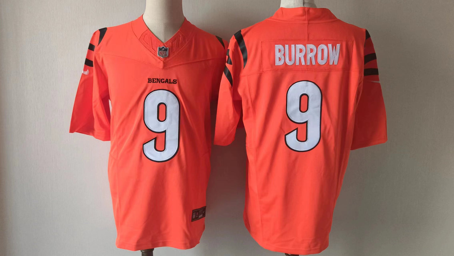 Joe Burrow Cincinnati Bengals NFL F.U.S.E Style Nike Vapor Limited Orange Jersey