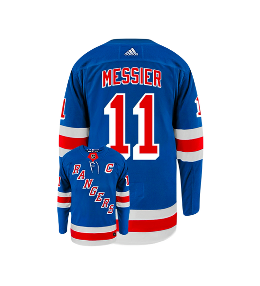 New York Rangers Mark Messier Authentic Adidas NHL Legends Premier Player Home Jersey - Blue