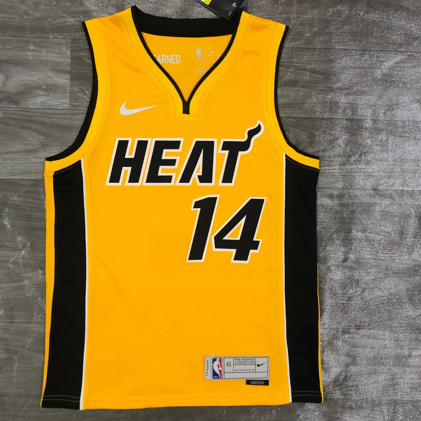 Miami Heat Tyler Herro 2019/20 ‘Trophy Gold’ Nike Icon Edition NBA Swingman Jersey