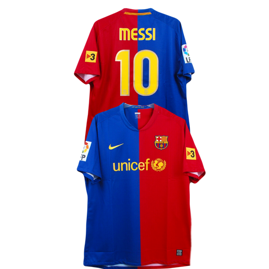 Lionel Messi FC Barcelona Retro 2008/09 Season Home Kit Iconic Authentic Classic Nike Jersey - Blue & Red