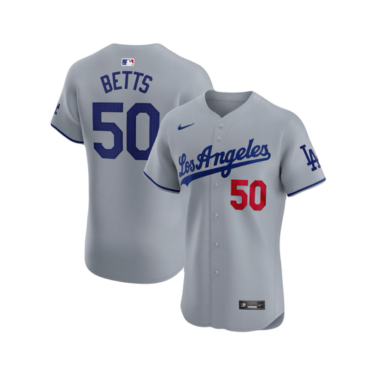 Los Angeles Dodgers Mookie Betts MLB Official Nike Away Player Jersey - Gray