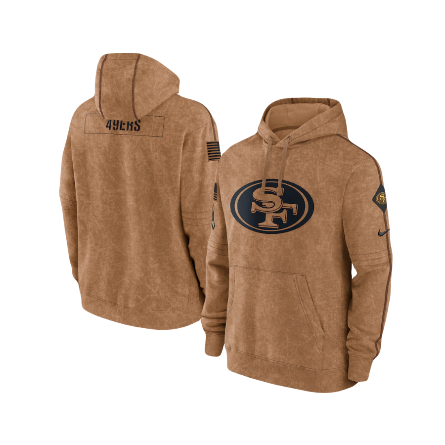 San Francisco 49ers Nike Military Salute to Service Sideline Therma Performance Pullover Hoodie