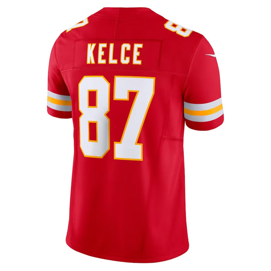 Kansas City Chiefs Travis Kelce NFL F.U.S.E Vapor Limited Home Red Jersey