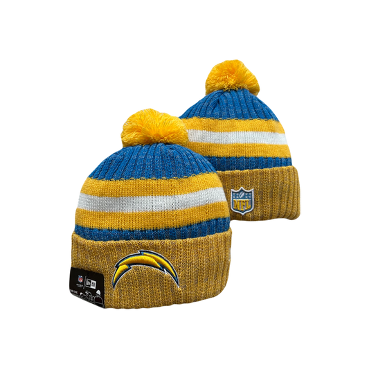 Los Angeles Chargers Team Sleeves NFL New Era Knit Beanie