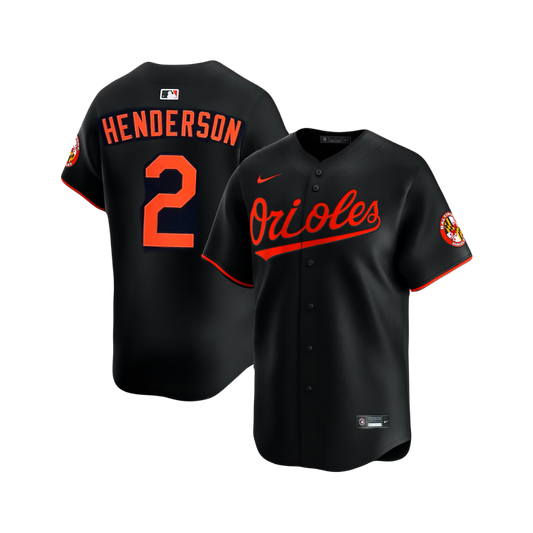 Gunnar Henderson Baltimore Orioles MLB Official Nike Alternate  Jersey - Black