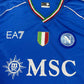 Napoli FC 2023/24 Season EA7 Home Authentic Replica Fan Edition Soccer Jersey - (Custom) Ocean Blue