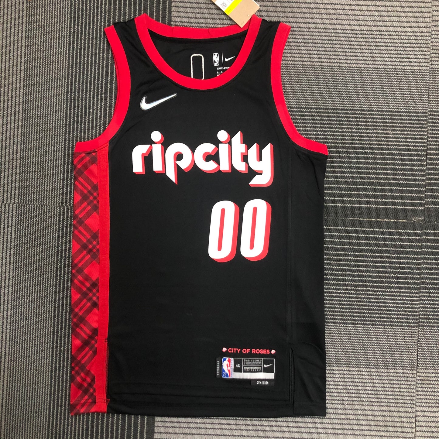 Carmelo Anthony Portland Trail Blazers ‘Rip City’ Black 2021 NBA Swingman Jersey - City Edition