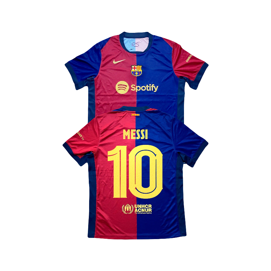 Lionel Messi FC Barcelona New  2024/25 Season Home Kit Legacy Nike Authentic Home Jersey - Blue & Red