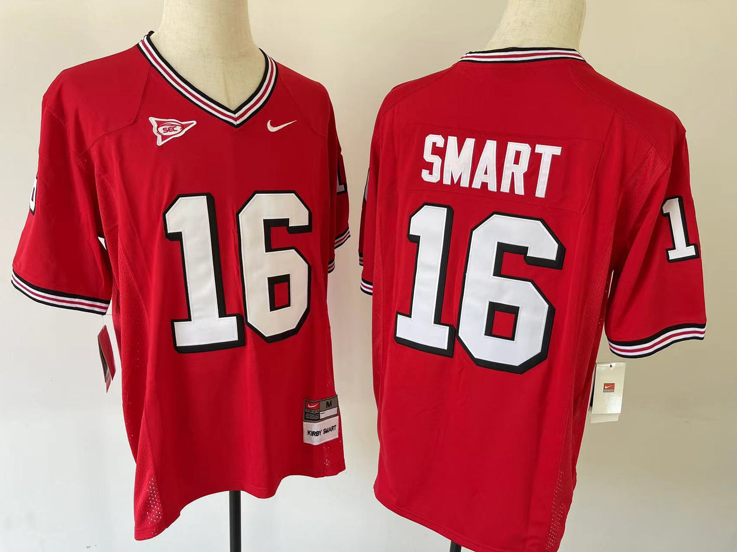 Kirby Smart Georgia Bulldogs Nike NCAA College Football Classic Campus Legends Home Jersey - Red