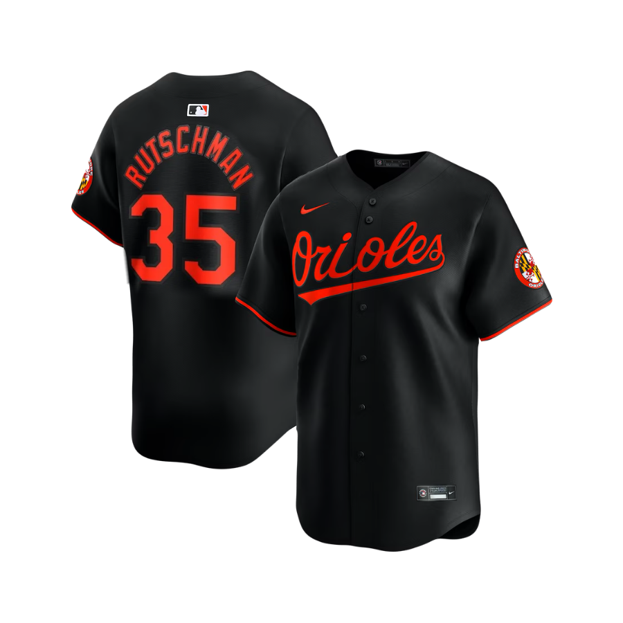 Adley Rustchnan Baltimore Orioles MLB Official Nike Alternate  Jersey - Black