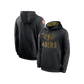 San Francisco 49ers NFL Black Steel Salute to Service Nike Therma-Fit Performance Pullover Hoodie