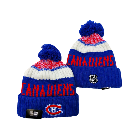 Montreal Canadians NHL New Era Knit Beanie - Blue & Red