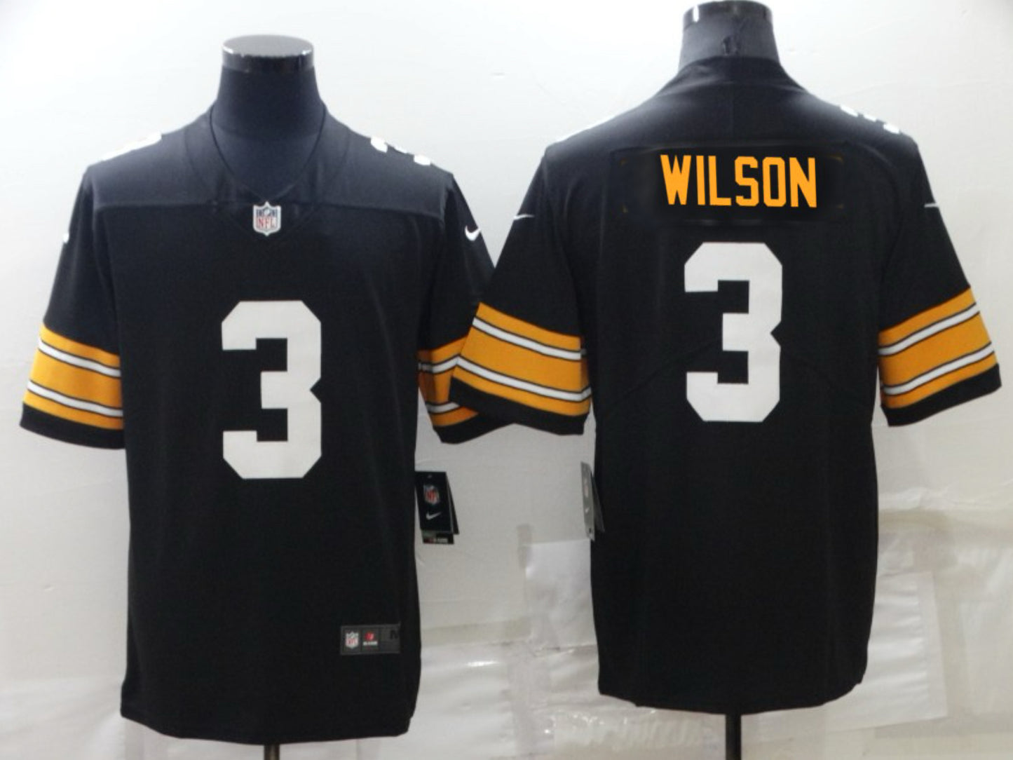 Russell Wilson Pittsburgh Steelers 2024/25 NFL Throwback Classic Nike Vapor Limited Jersey - Black