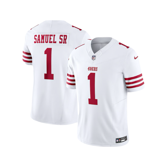 Deebo Samuel San Francisco 49ers 2024/25 New NFL Nike F.U.S.E Vapor Limited Away Jersey - White #1