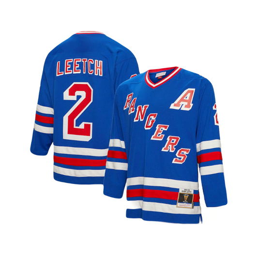 Brian Leetch New York Rangers 1996/97 Mitchell & Ness Iconic Home Classic Premier Player Jersey - Blue
