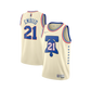 Joel Embiid Philadelphia 76ers 2020/21 ‘Liberty Bell Ballers’ Nike City Edition NBA Swingman Jersey - Cream (Let Freedom Ring)
