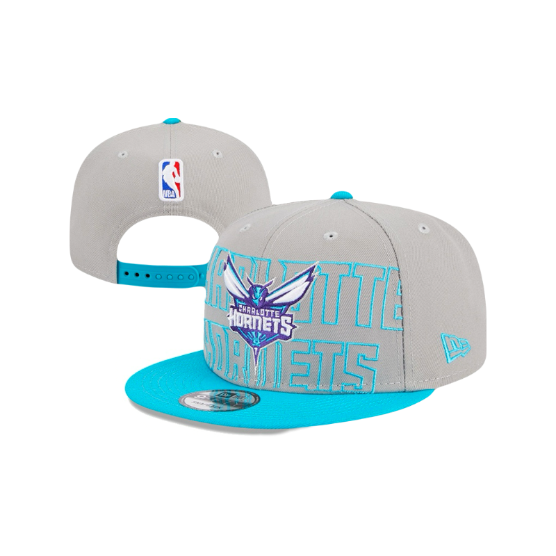 Charlotte Hornets New Era 2023 NBA Draft Snapback Hat - Grey