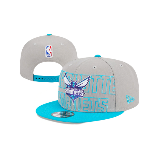 Charlotte Hornets New Era 2023 NBA Draft Snapback Hat - Grey