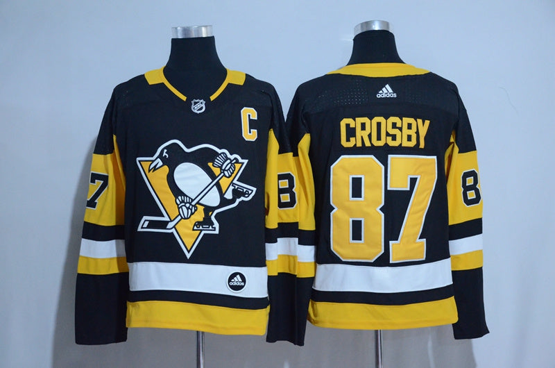 Pittsburgh Penguins Sidney Crosby 2024 Black Home Adidas NHL Premier Player Jersey