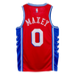 Tyrese Maxey Philadelphia 76ers 2023/24 Jordan Brand Statement Edition NBA Swingman Jersey - Red