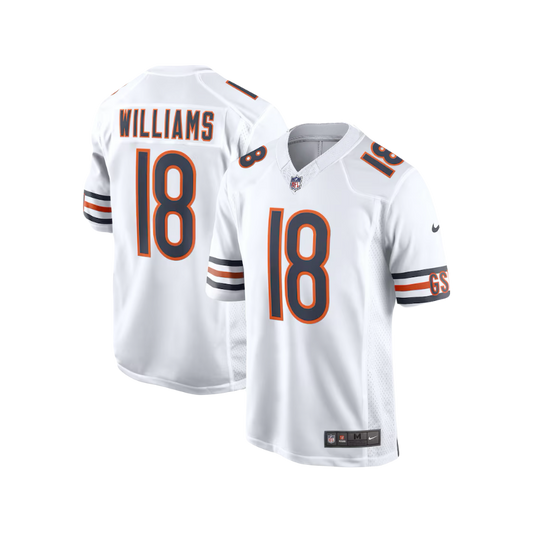 Caleb Williams Chicago Bears  2024/25 NFL F.U.S.E Style Nike Vapor Limited Away Jersey - White