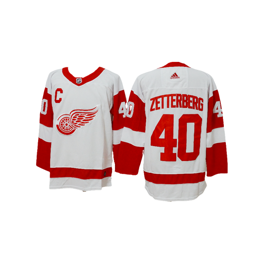 Detroit Red Wings Henrique Zetterberg Adidas Breakaway NHL Player White Away Jersey