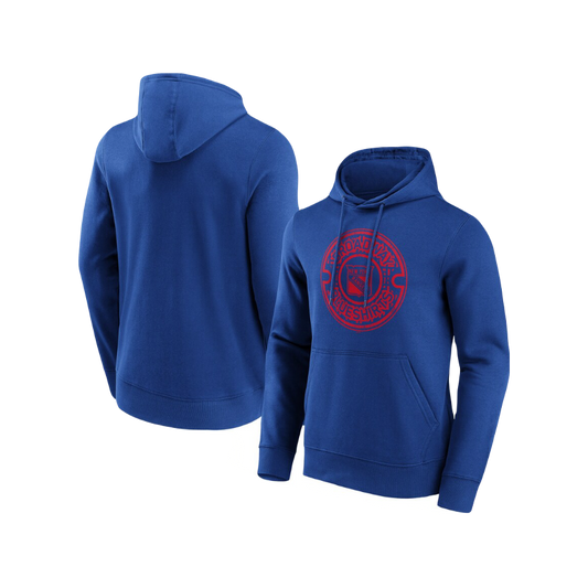 New York Rangers NHL  ‘Broadway Blue Shirts’ Performance Pullover Blue & Red Hoodie