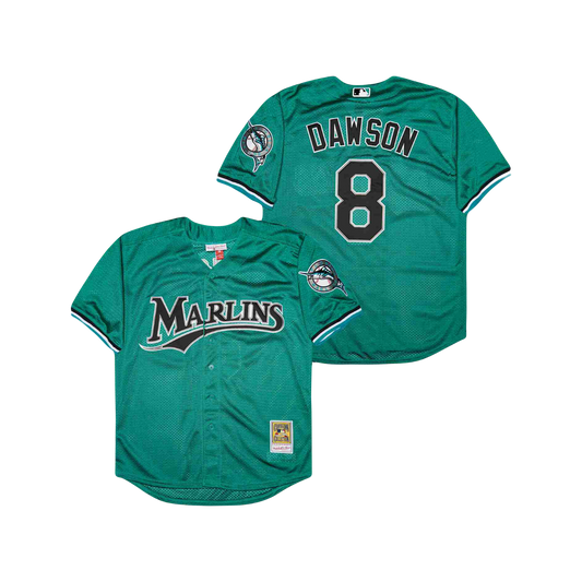 Florida Marlins Andre Dawson Mitchell Ness Cooperstown Classic Iconic MLB Jersey