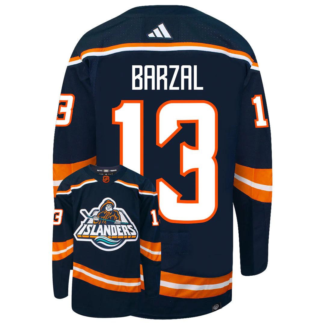 New York Islanders Mathew Barzal Adidas NHL Reverse Retro Breakaway Premier Player Jersey
