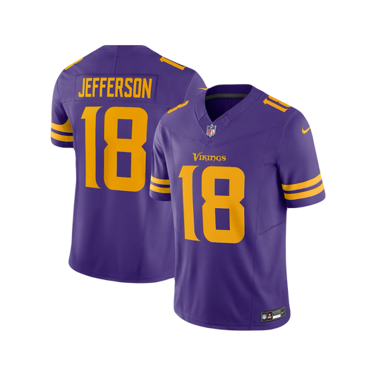 Justin Jefferson Minnesota Vikings NFL F.U.S.E. Style Nike Vapor Limited Jersey - Color Rush