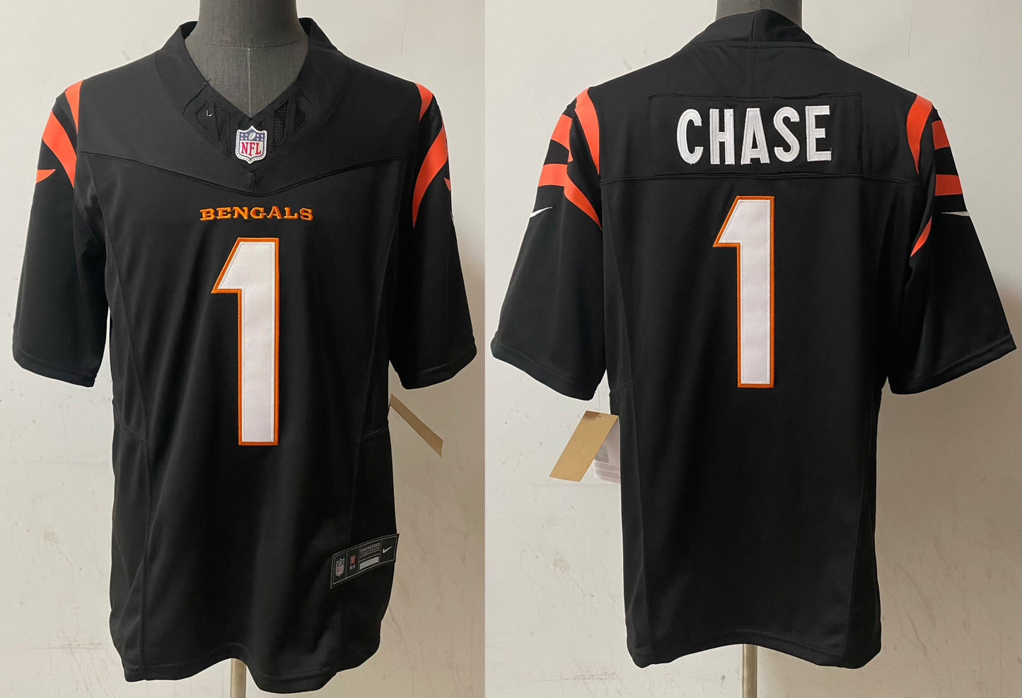 Ja’Marr Chase Cincinnati Bengals NFL F.U.S.E Style Nike Vapor Limited Alternate Jersey - Black
