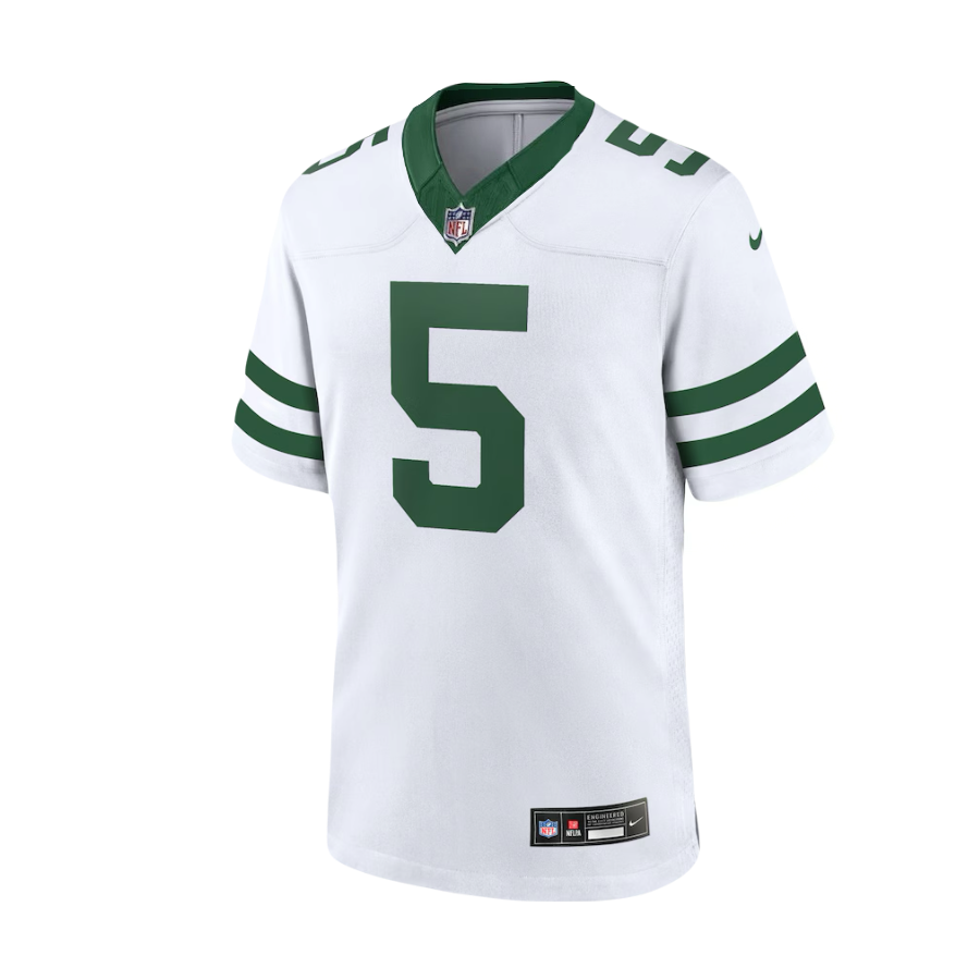 New York Jets Garrett Wilson NFL F.U.S.E Style 2024/25 Official New Nike Vapor Away Jersey - Classic White