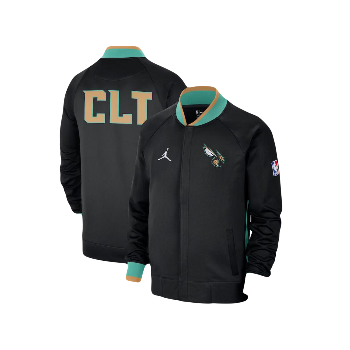 Charlotte Hornets Nike 2022/23 NBA City Edition Showtime Thermaflex Full-Zip Bomber Jacket
